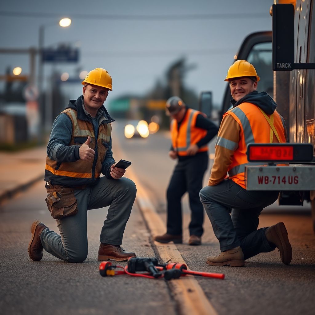 A Snappy Towing operator securing a vehicle onto a flatbed tow truck on a West Des Moines street, ensuring safe transport.